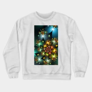 Colourful Butterfly Spiral Image Crewneck Sweatshirt